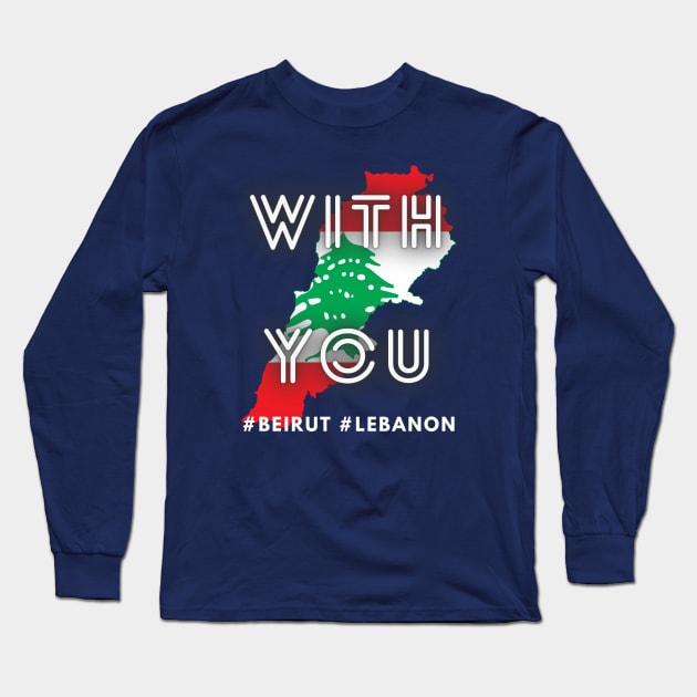 Pray for Lebanon Long Sleeve T-Shirt by UJ Store